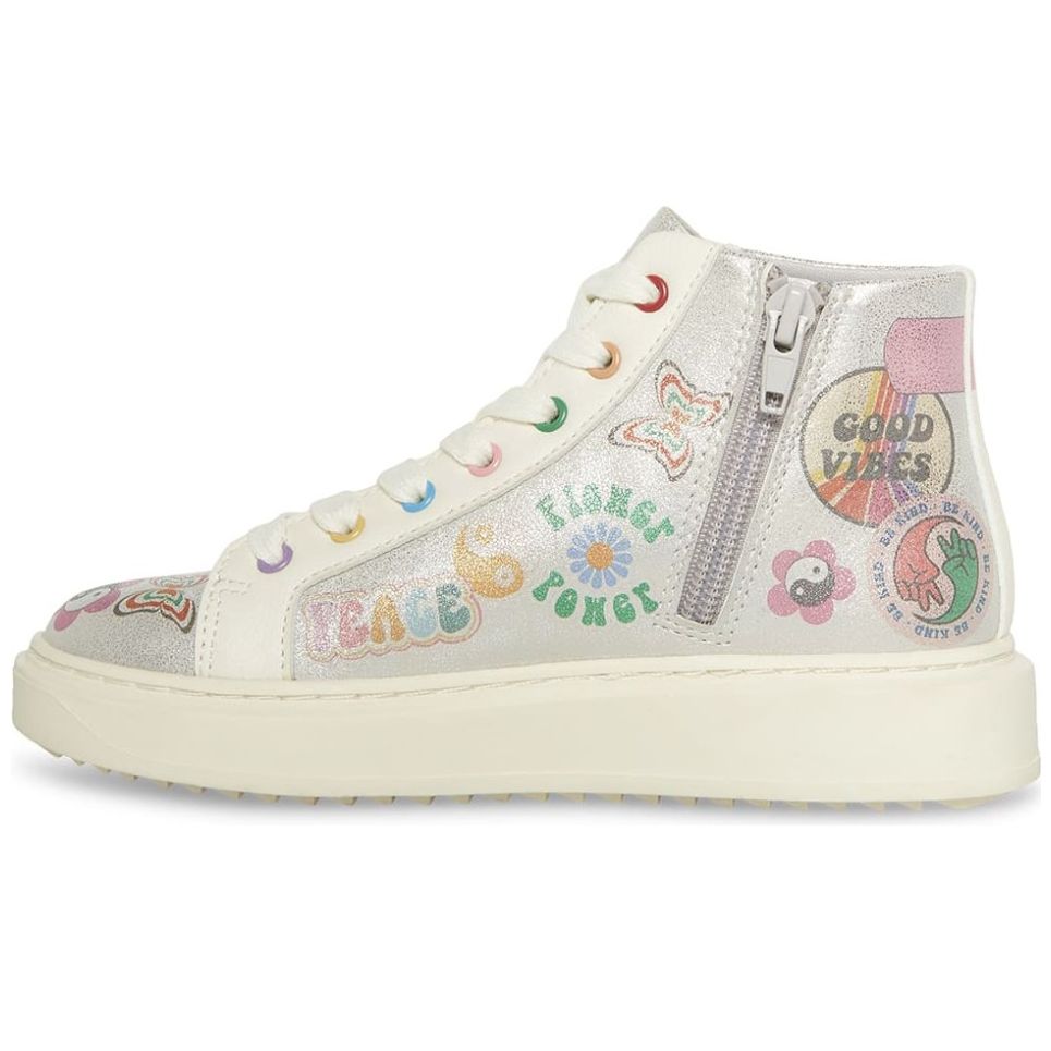 Tenis Bota Figuras Blanco Steve Madden para Niña