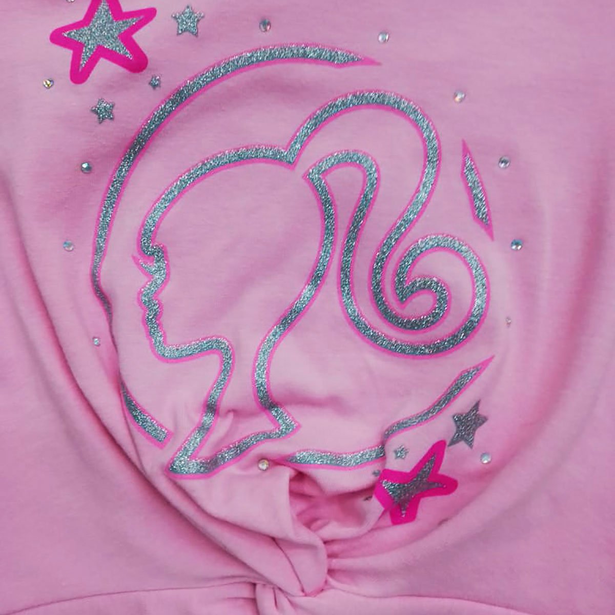 Playera para Niña Manga Corta con Estampado Barbie