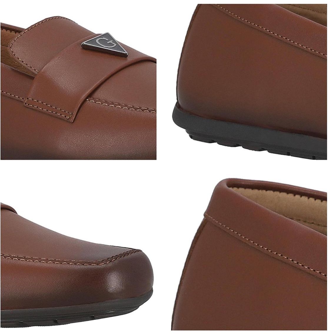Mocasín en Piel para Hombre, Color Café Guess
