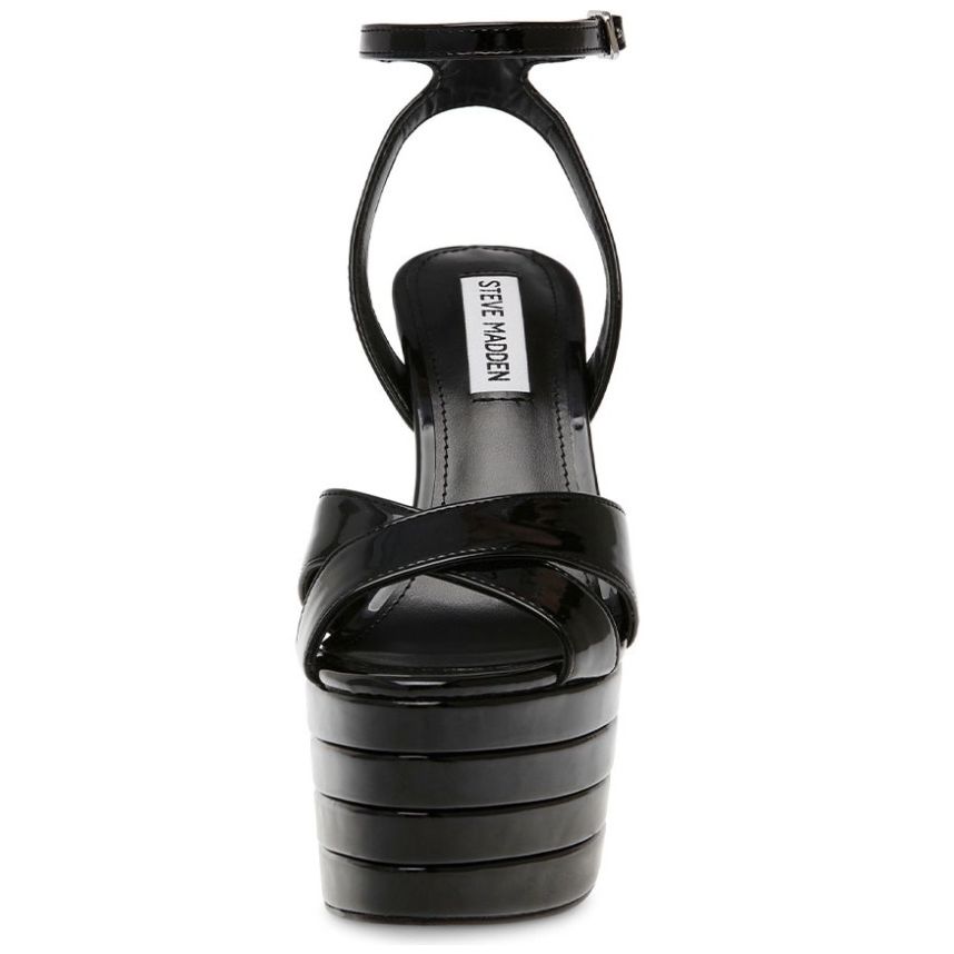 Sandalia con Plataforma y Pulsera Negra Steve Madden