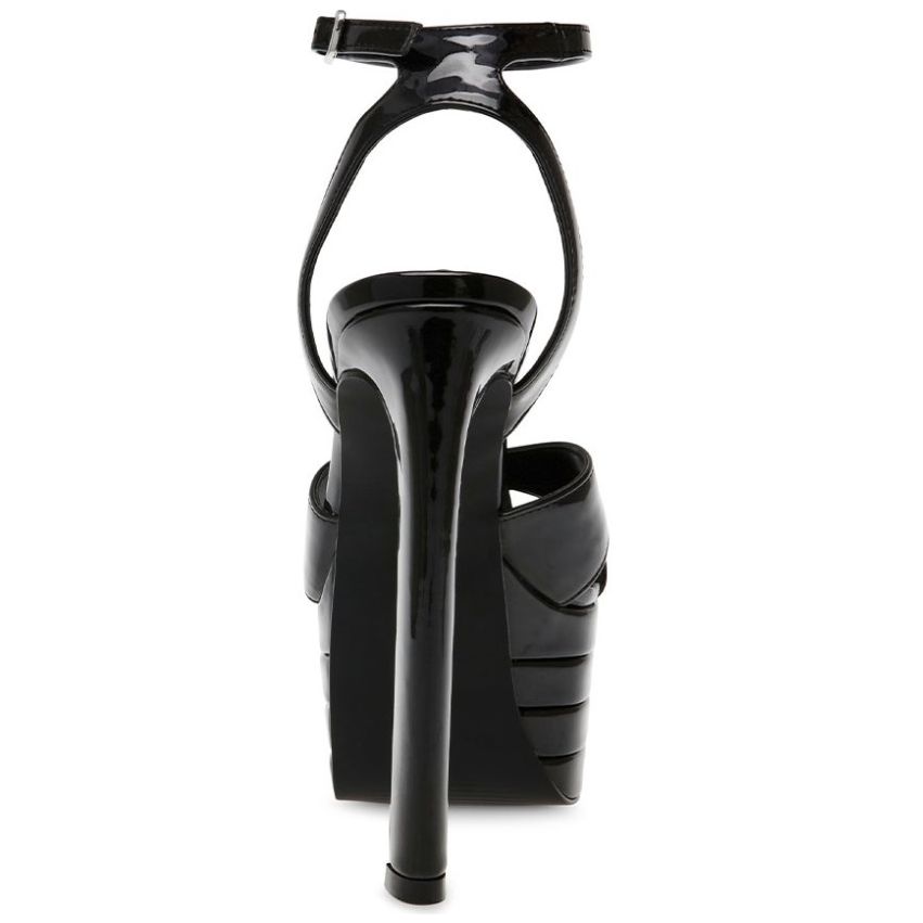 Sandalia con Plataforma y Pulsera Negra Steve Madden