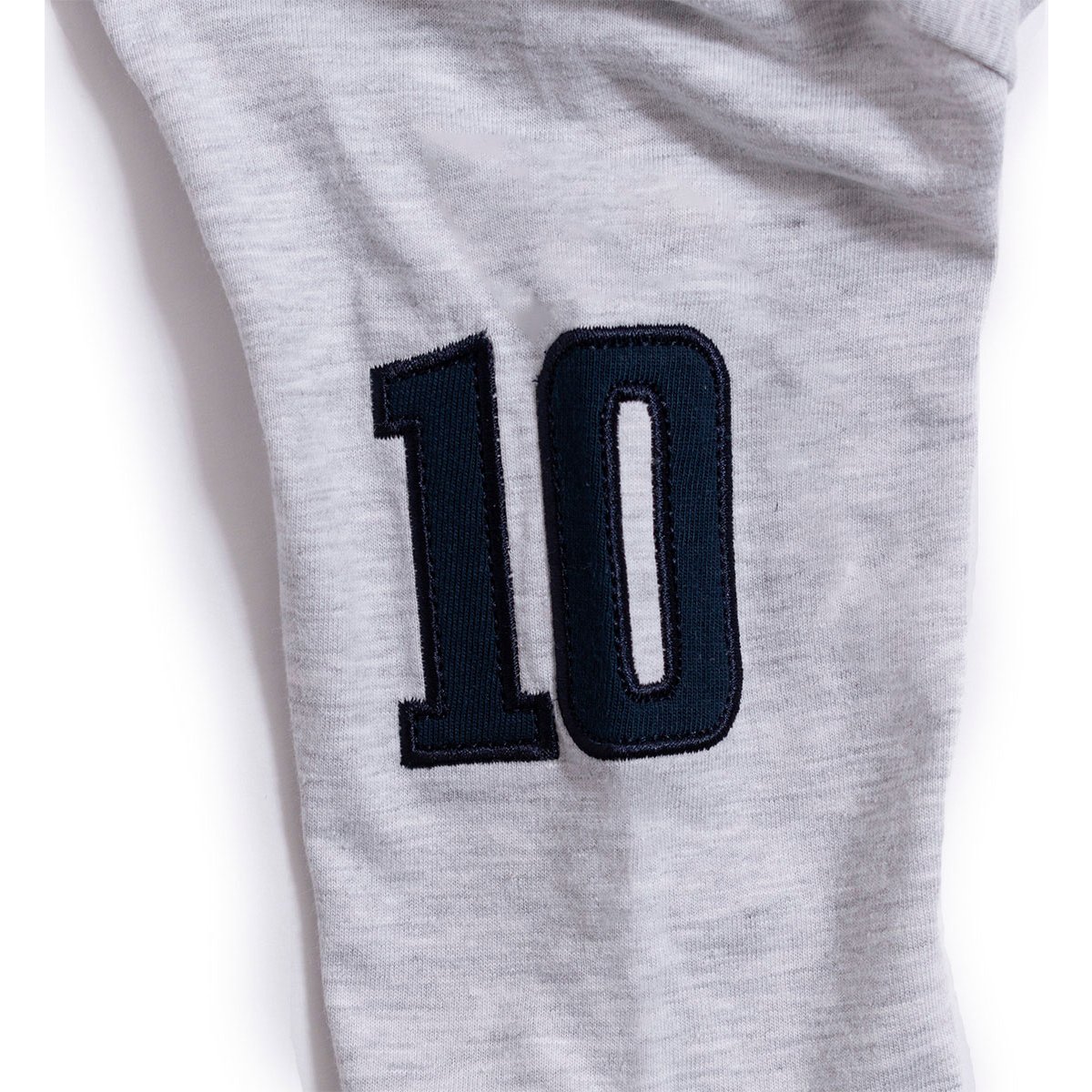 Playera para Niño Manga Larga Básica Gris Jaspe Estampados Royal Polo Club