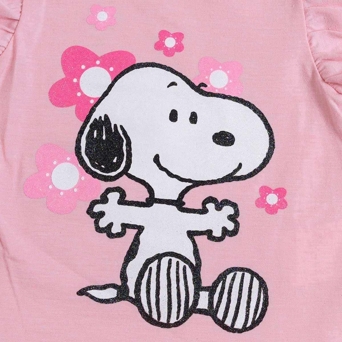 Conjunto para Bebé 2 Piezas Playera Manga Corta con Pantalón Snoopy