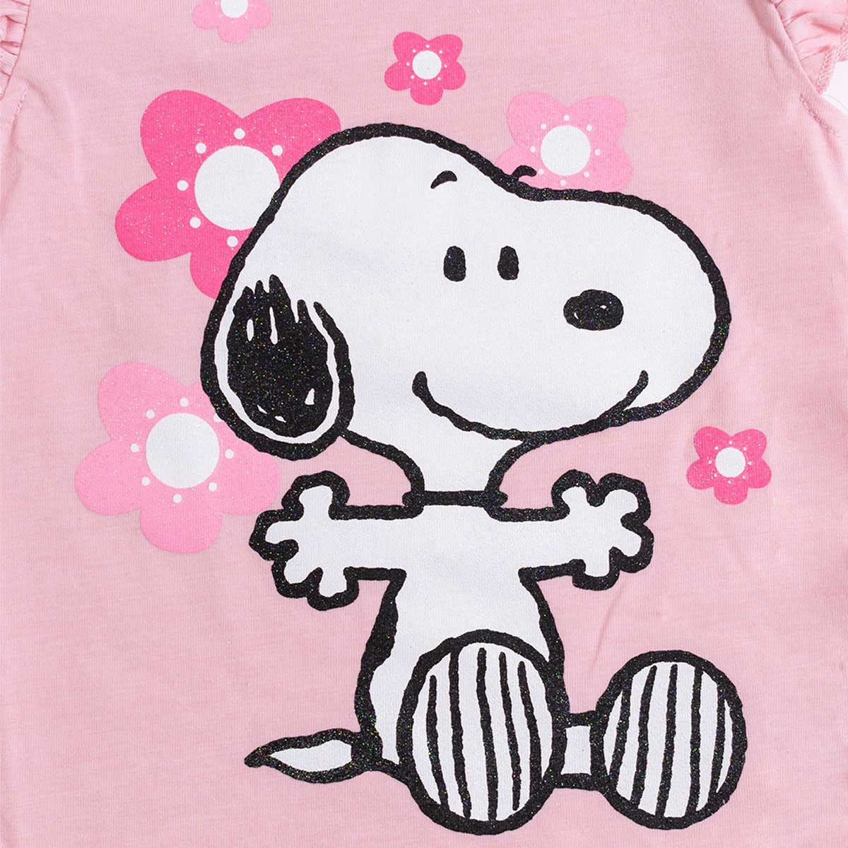 Conjunto para Bebé 2 Piezas Playera Manga Corta con Pantalón Snoopy