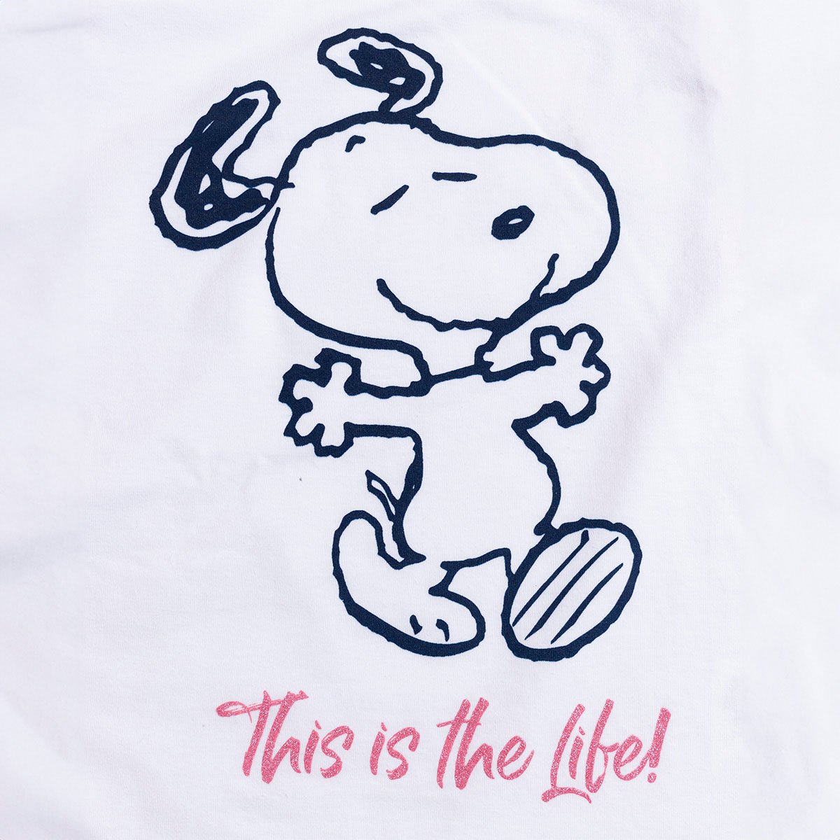Conjunto para Niña Playera Manga Corta Combinada con Falda Snoopy