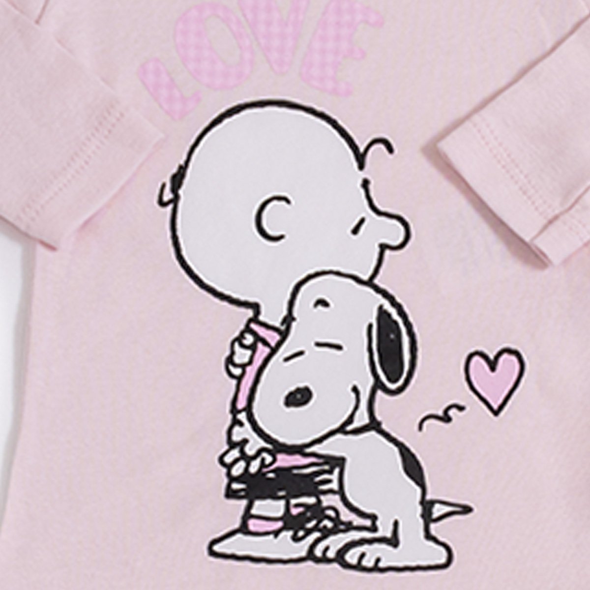 Set para Bebé 3 Piezas Pañalero Manga Larga con Playera Manga Larga y Pantalón Snoopy