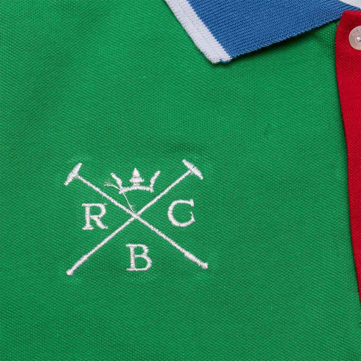 Playera para Niño Cuello Tipo Polo Manga Corta 4 Bloques de Colores Royal Polo Club