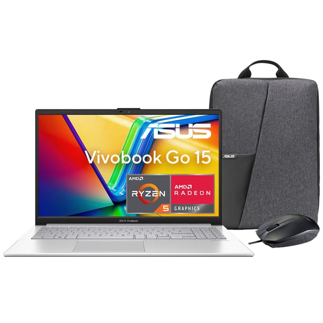 Laptop Asus Vivobook Go E1504Fa-Nj881W R5 7520U 16 Ram 512G+ Mochila y Mouse