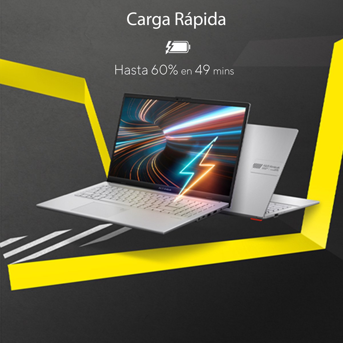 Laptop Asus Vivobook Go R5 7520U 16 Ram 512G+ Mochila y Mouse