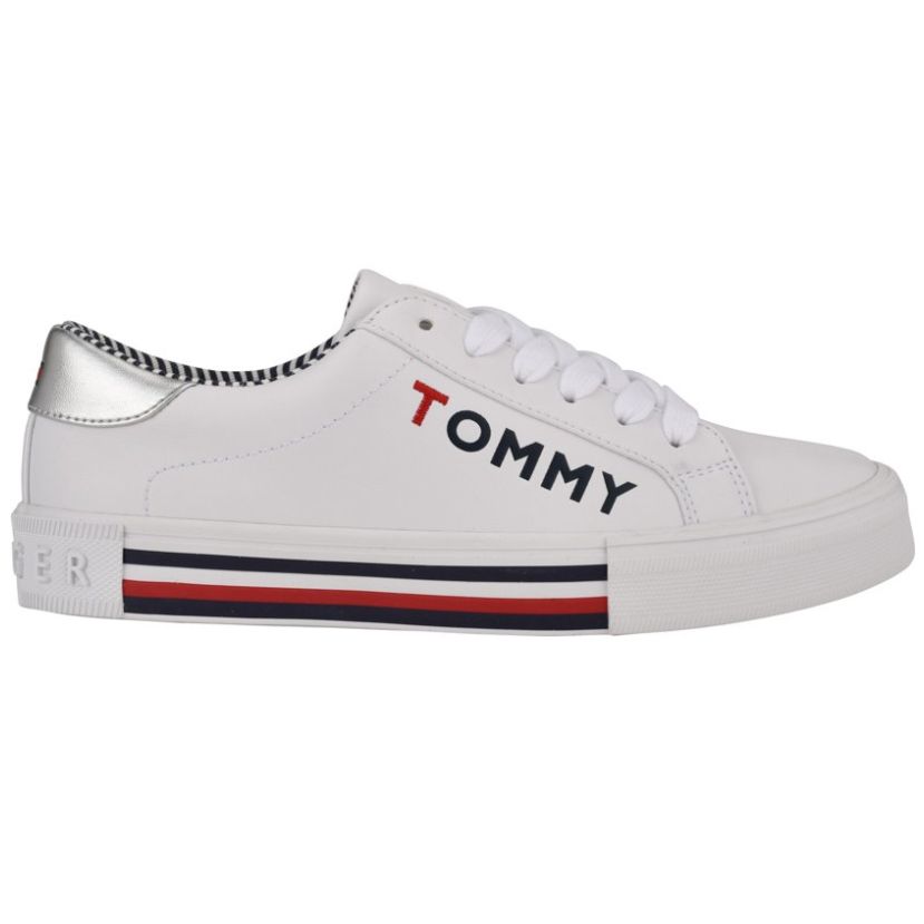 Tenis Casual con Logo Blanco Tommy Hilfiger