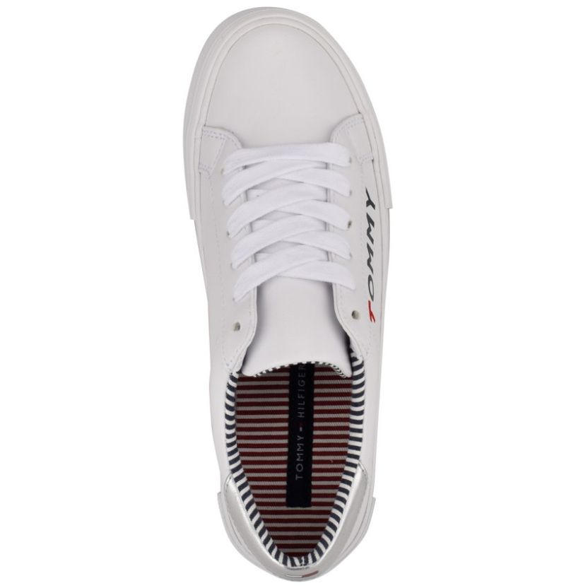 Tenis Casual con Logo Blanco Tommy Hilfiger