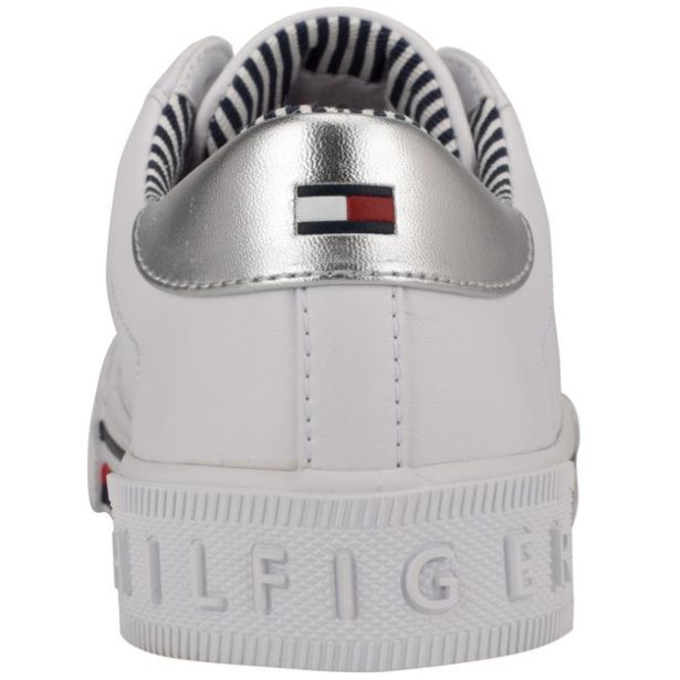 Tenis Casual con Logo Blanco Tommy Hilfiger
