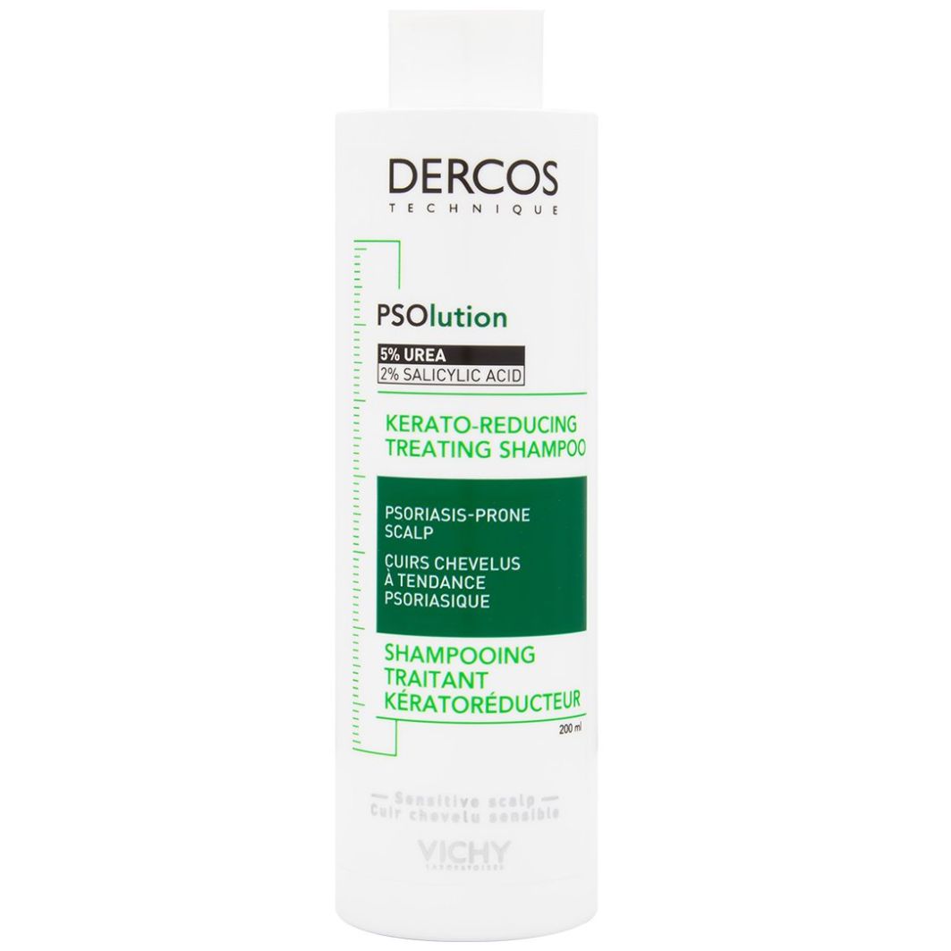 Dercos Psolution Shampoo de Tratamiento Keratorreductor para Piel Cabelluda Sensible 200Ml