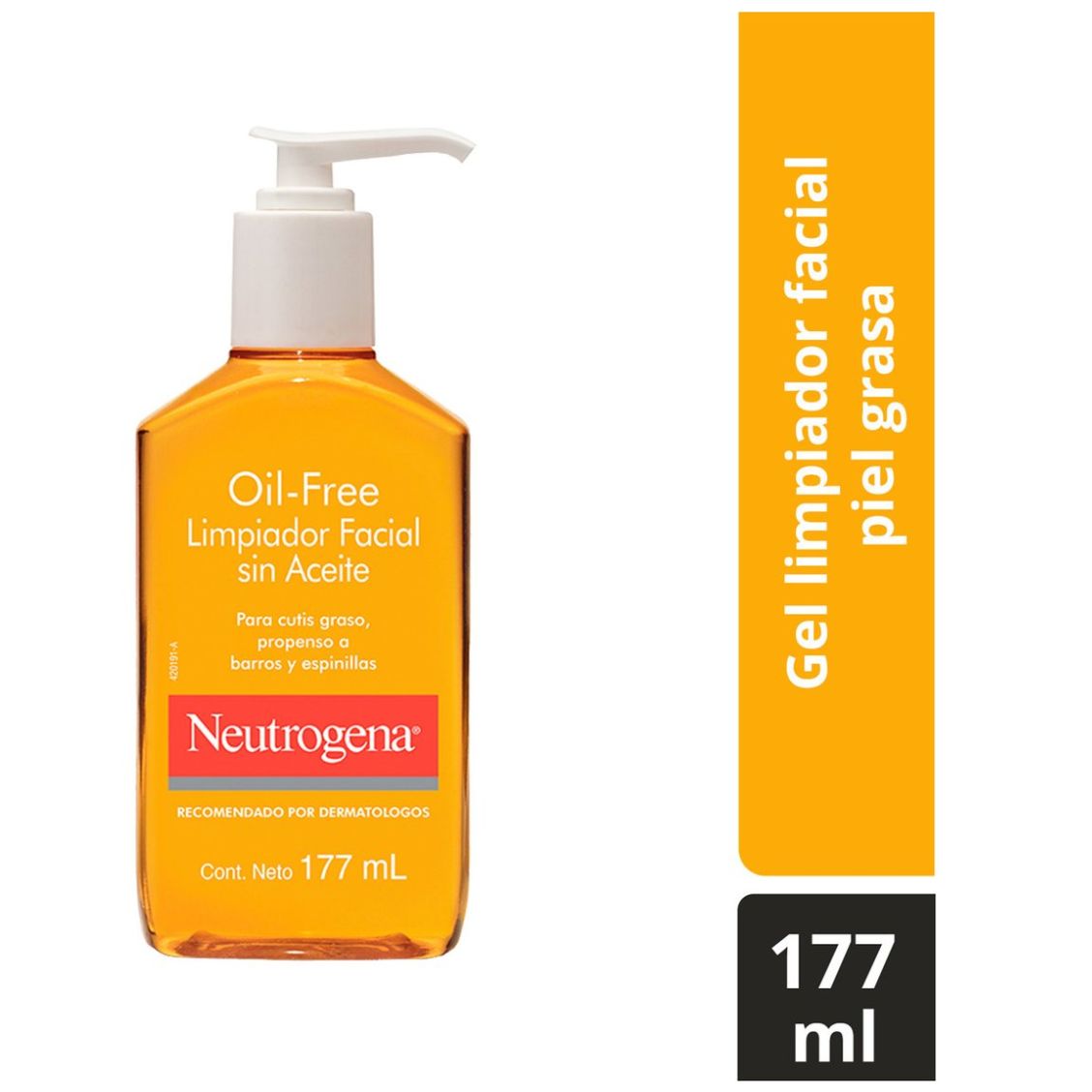 Neutrogena Gel Limpiador Facial Oil Free Ácido Salicílico 177Ml