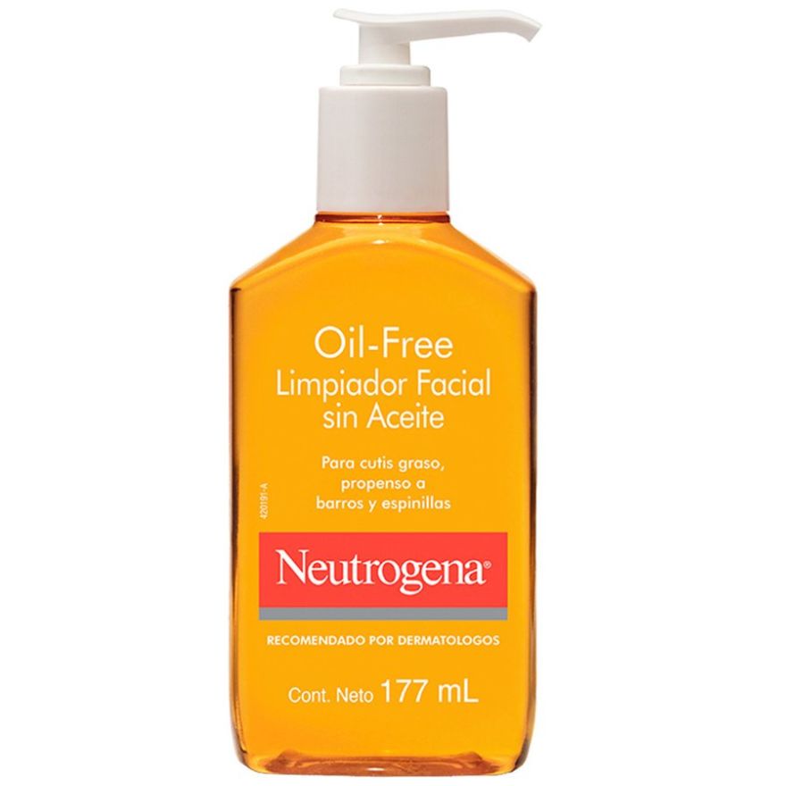 Neutrogena Gel Limpiador Facial Oil Free Ácido Salicílico 177Ml