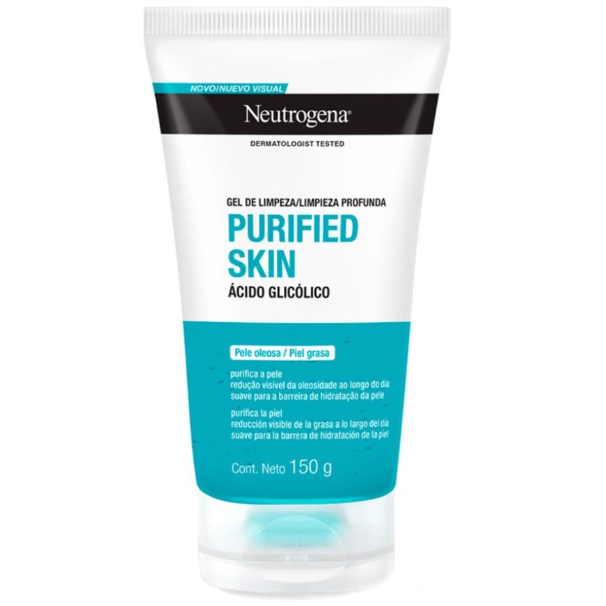 Neutrogena Gel Limpiador Facial Purified Skin Ácido Glicólico 150G