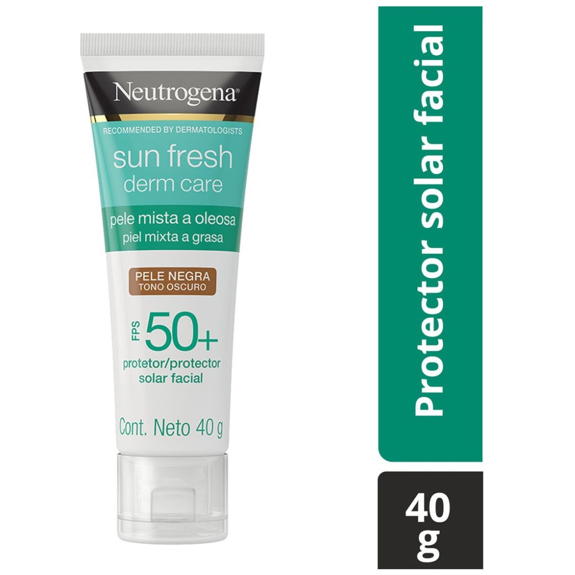 Neutrogena Protector Solar Facial Tono Oscuro Sun Fresh Derm Care Niacinamida Fps50+ 40G
