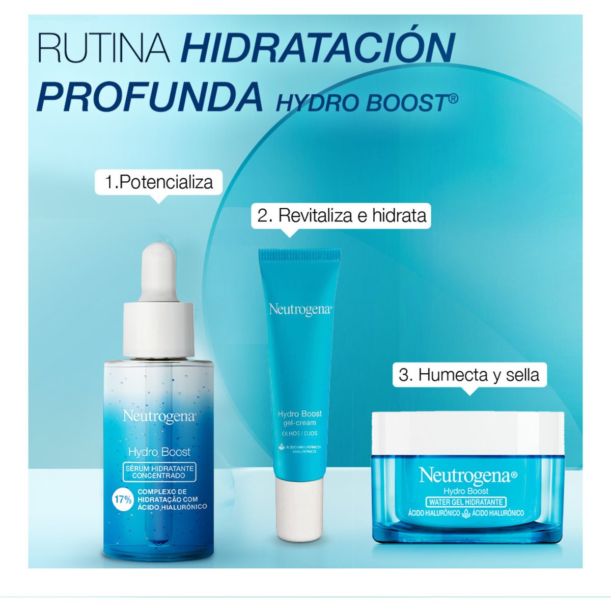 Neutrogena Hydro Boost Crema Hidratante Facial en Gel Ácido Hialurónico 50G