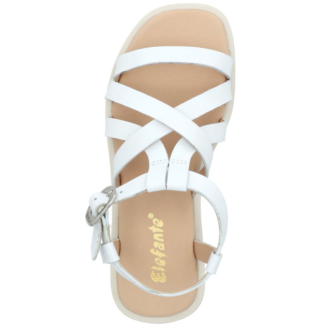 Sandalia Elefante con Hebilla 18-21 Blanco