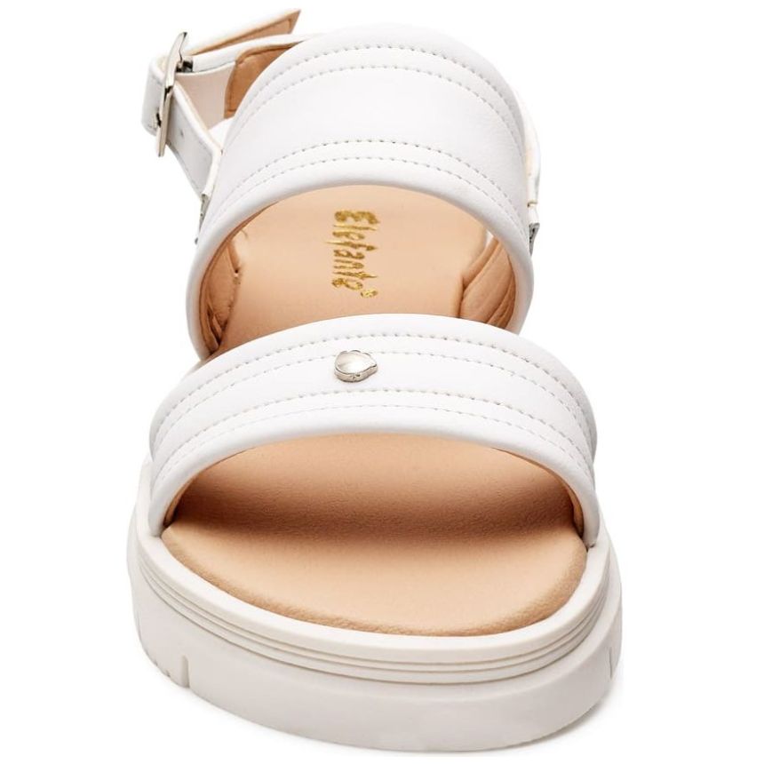 Sandalia Elefante con Hebilla 22-25 Blanco