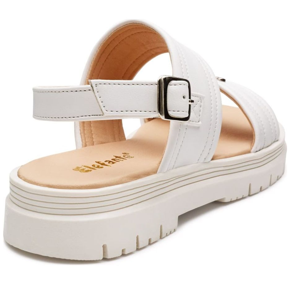 Sandalia Elefante con Hebilla 22-25 Blanco