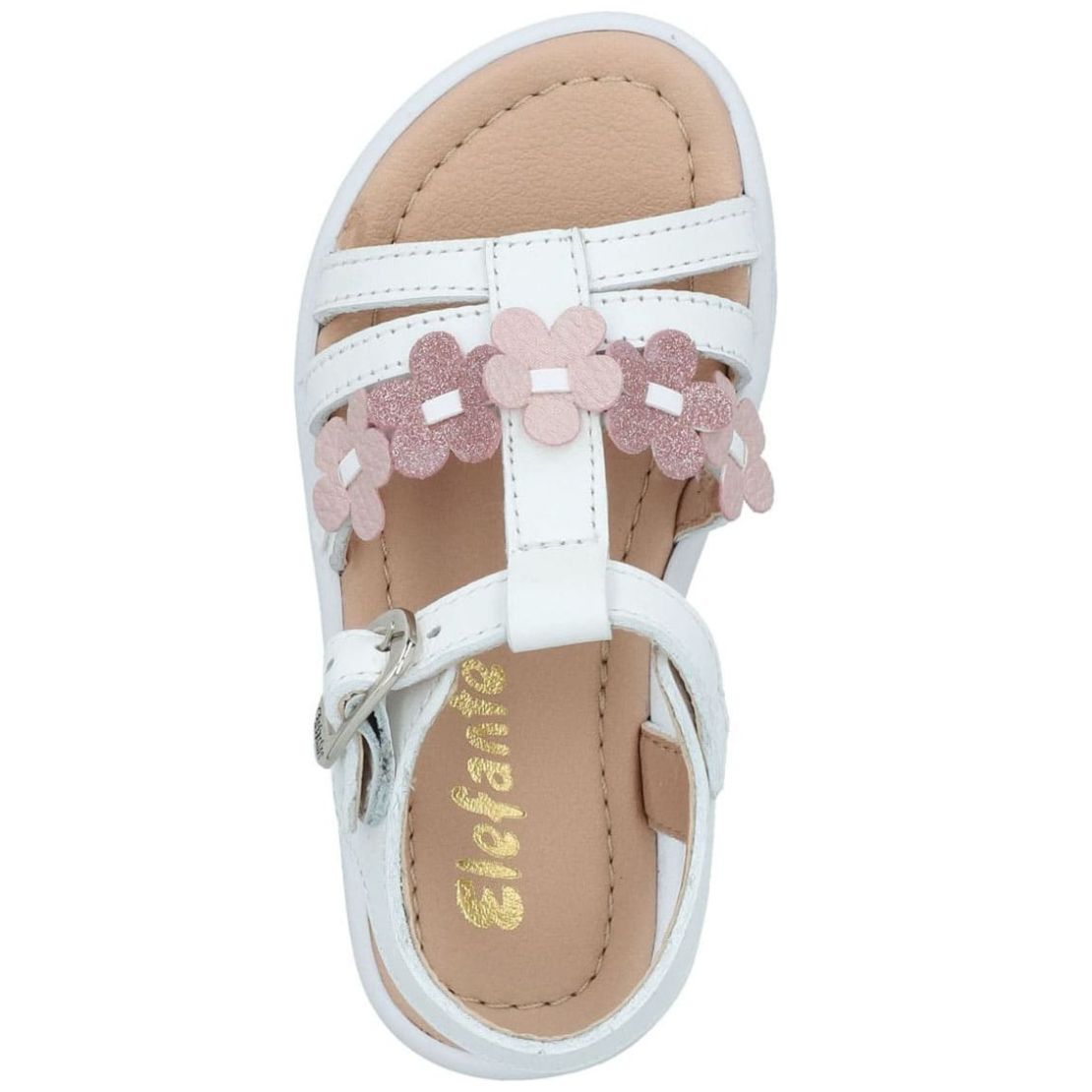 Sandalia Elefante con Hebilla 15-17 Blanco