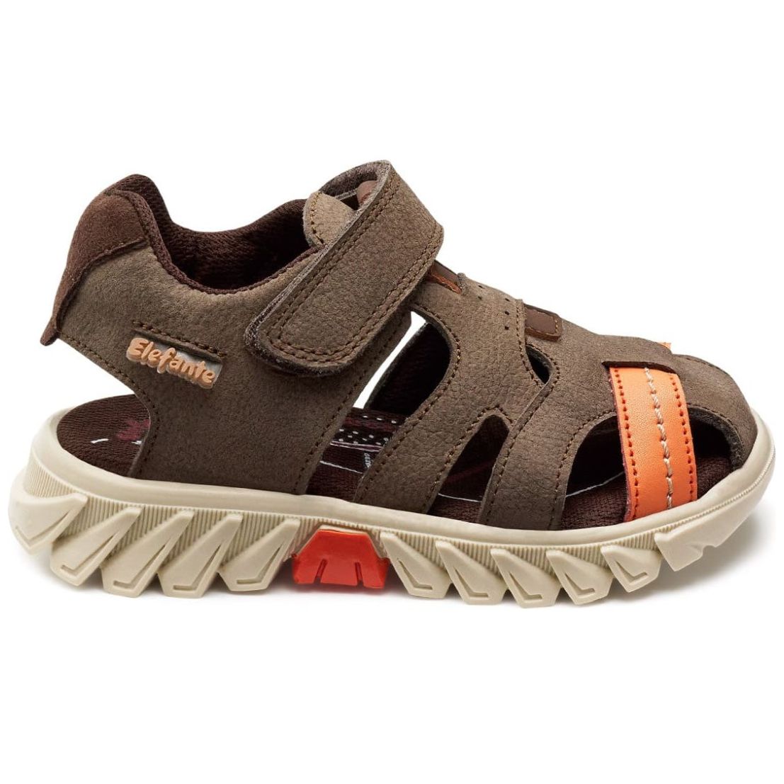 Sandalia Elefante con Velcro 15-17 Café