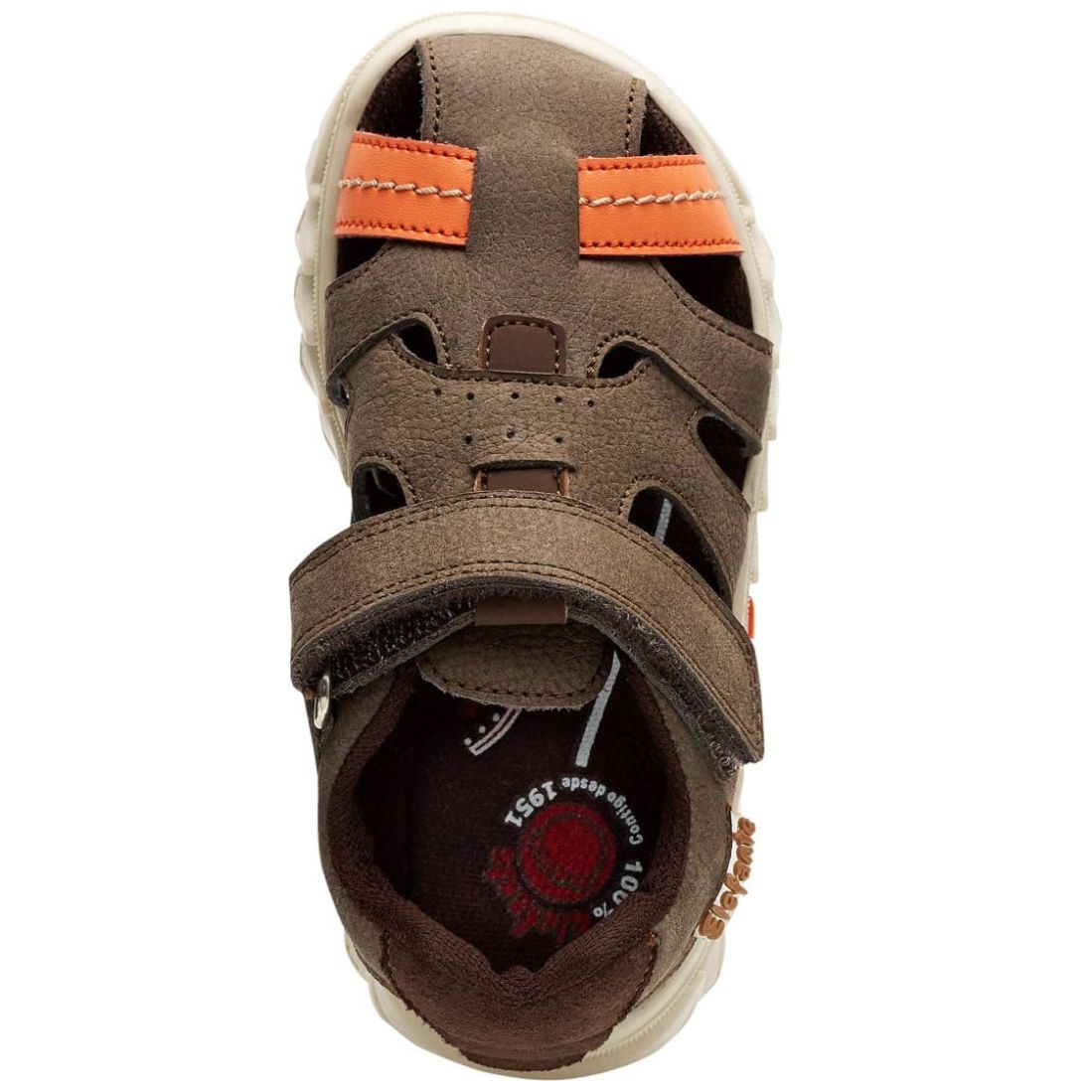 Sandalia Elefante con Velcro 15-17 Café