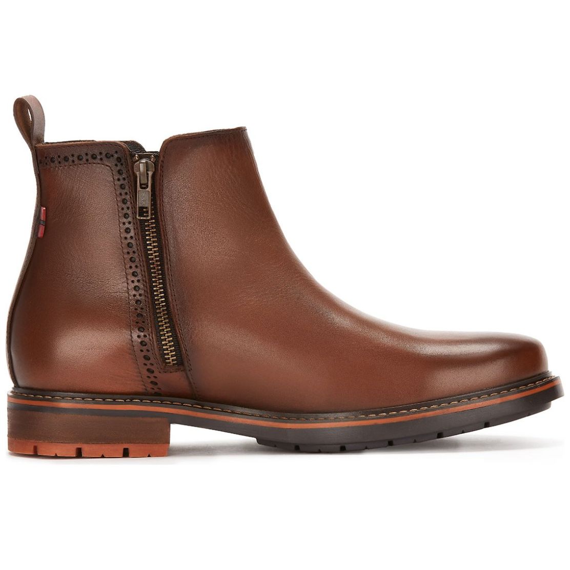 Bota en Piel Café Andrea Men para Hombre
