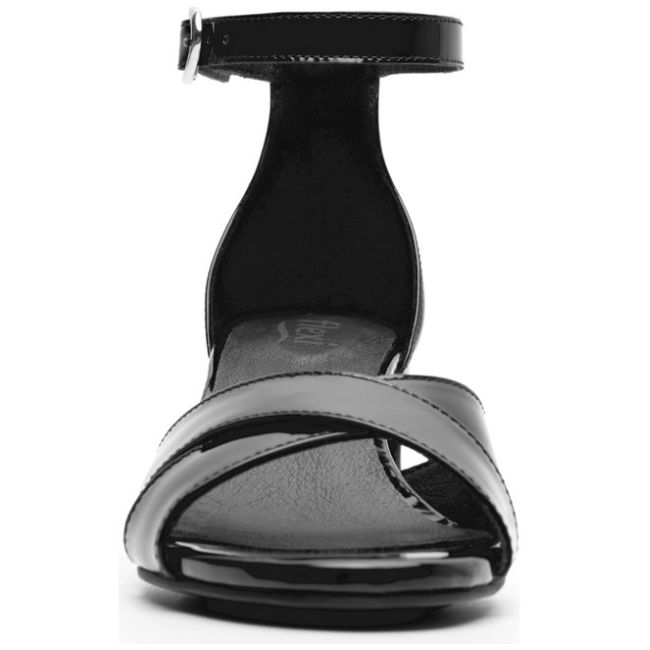 Sandalia con Tacón y Ajuste Pulsera en Color Negro para Mujer Flexi