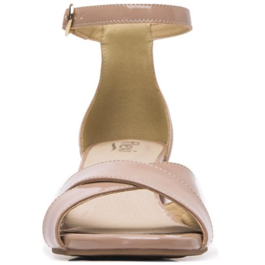 Sandalia con Tacón y Ajuste Pulsera en Color Beige para Mujer Flexi