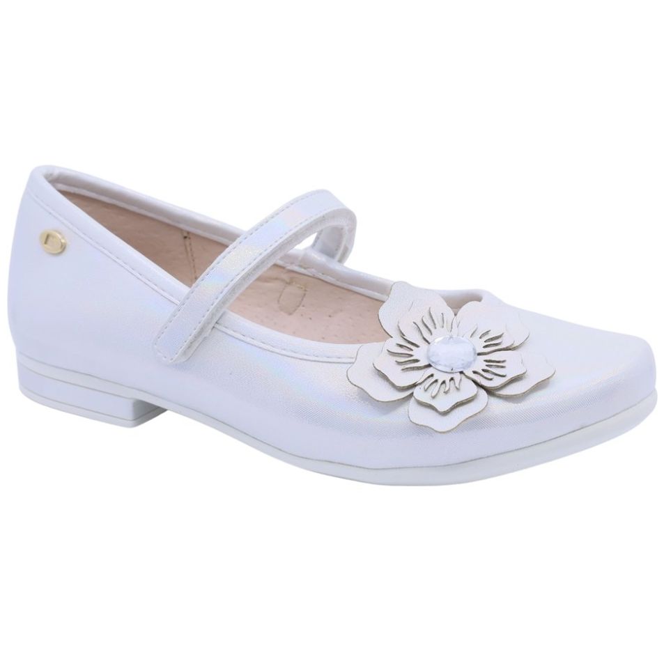 Zapatilla Coqueta con Velcro 17-21 Blanco