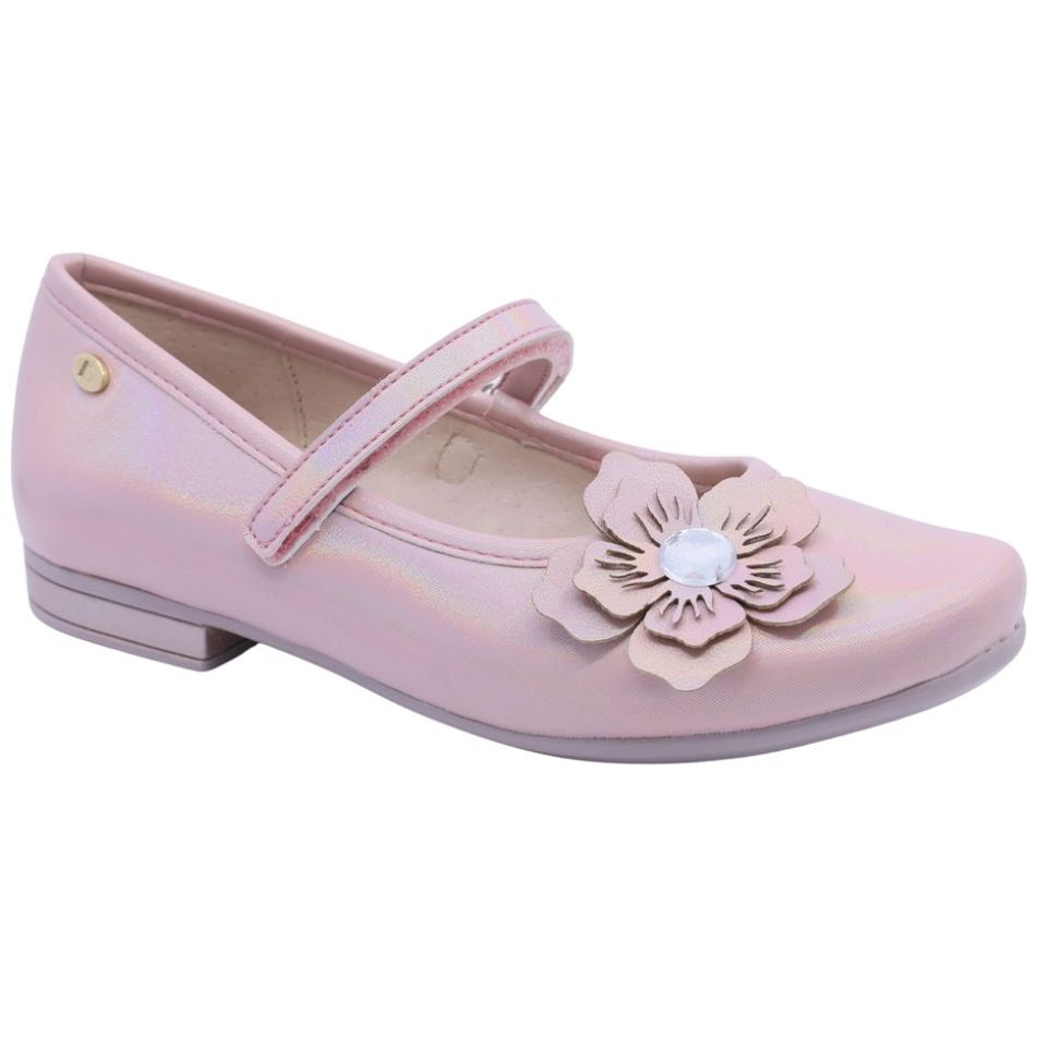 Zapatilla Coqueta con Velcro 17-21 Rosa