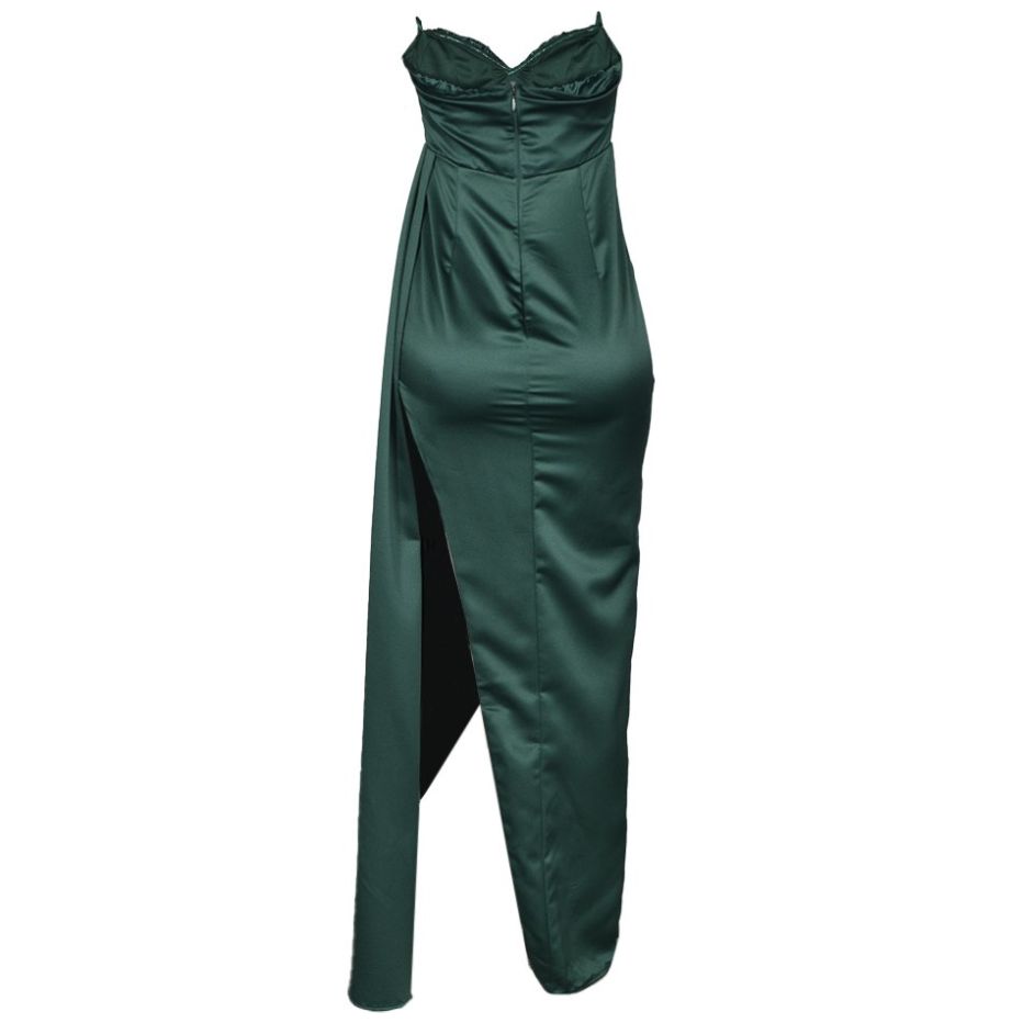 Vestido Largo de Fiesta con Abertura y Detalle de Lentejuelas para Mujer  Philosophy Jr Coutur