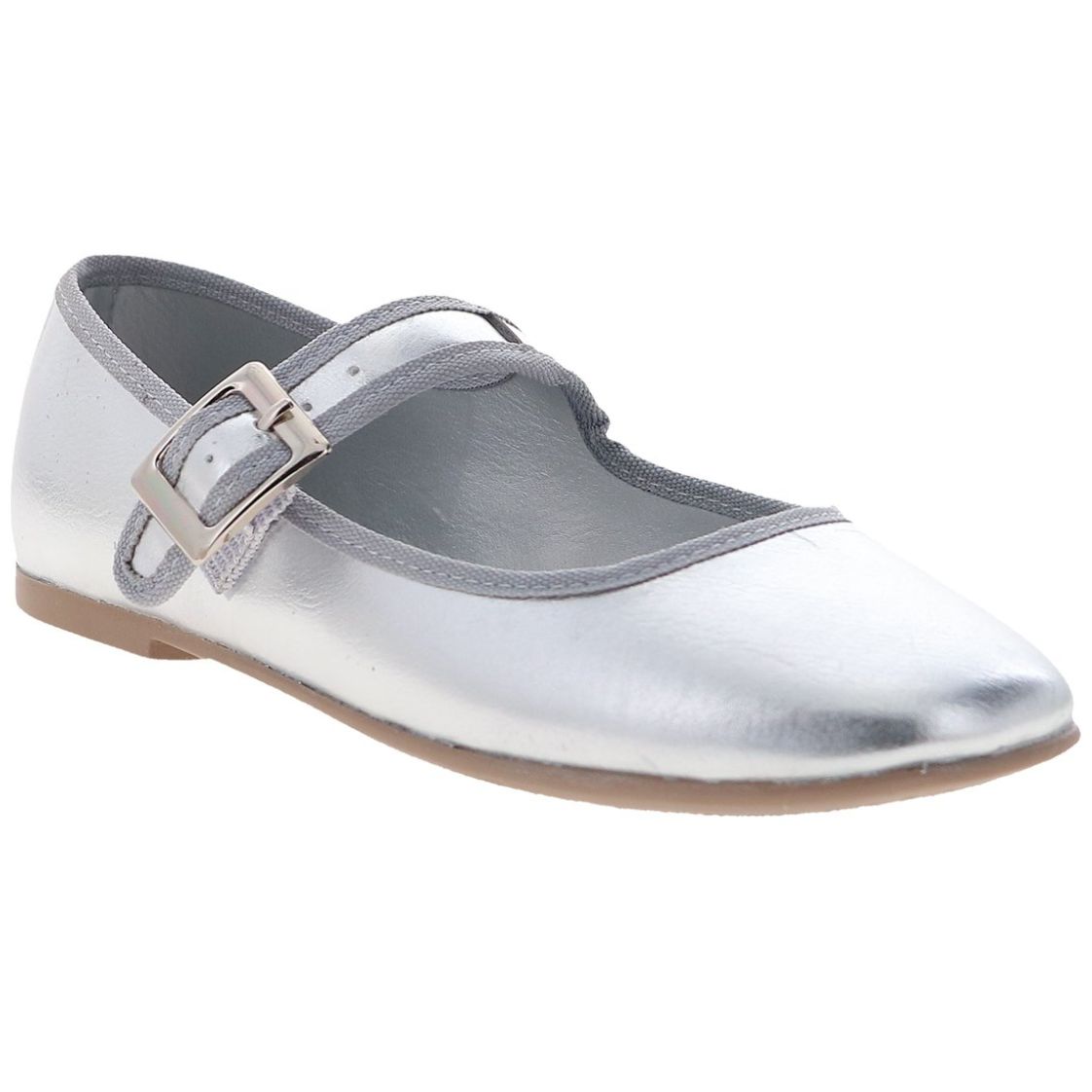 Zapato Tropicana con Hebilla 18-24 Plata