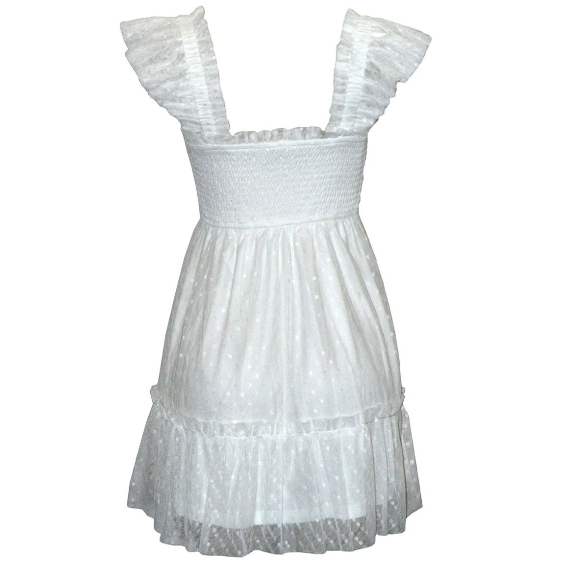 Vestido Corto con Smock y Olanes para Mujer  Philosophy Jr Collec