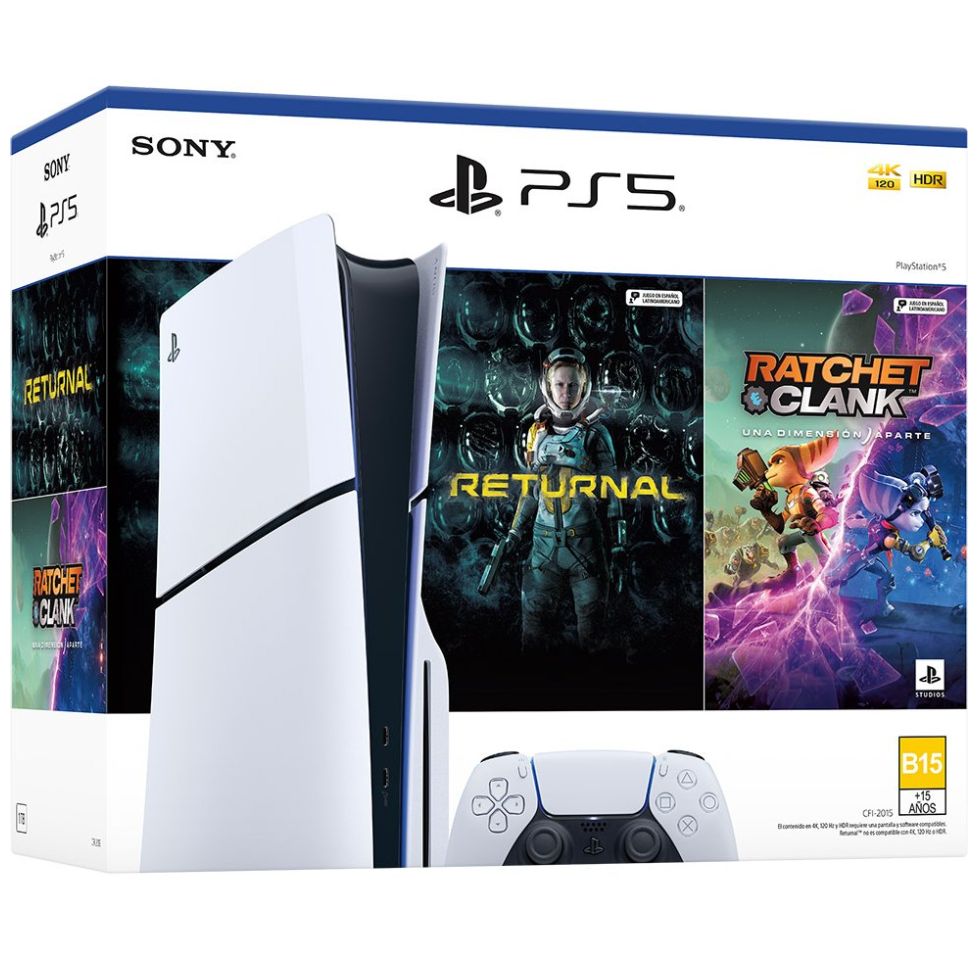 Pack Consola Playstation®5 (Modelo Slim) con 2 Juegos - Versión Estándar