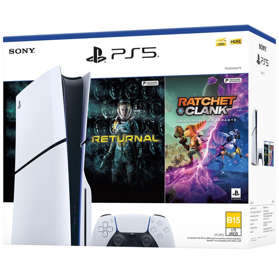 Pack Consola Playstation®5 (Modelo Slim) con 2 Juegos - Versión Estándar