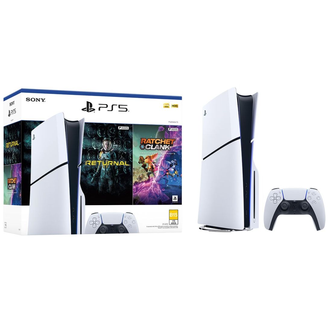 Pack Consola Playstation®5 (Modelo Slim) con 2 Juegos - Versión Estándar