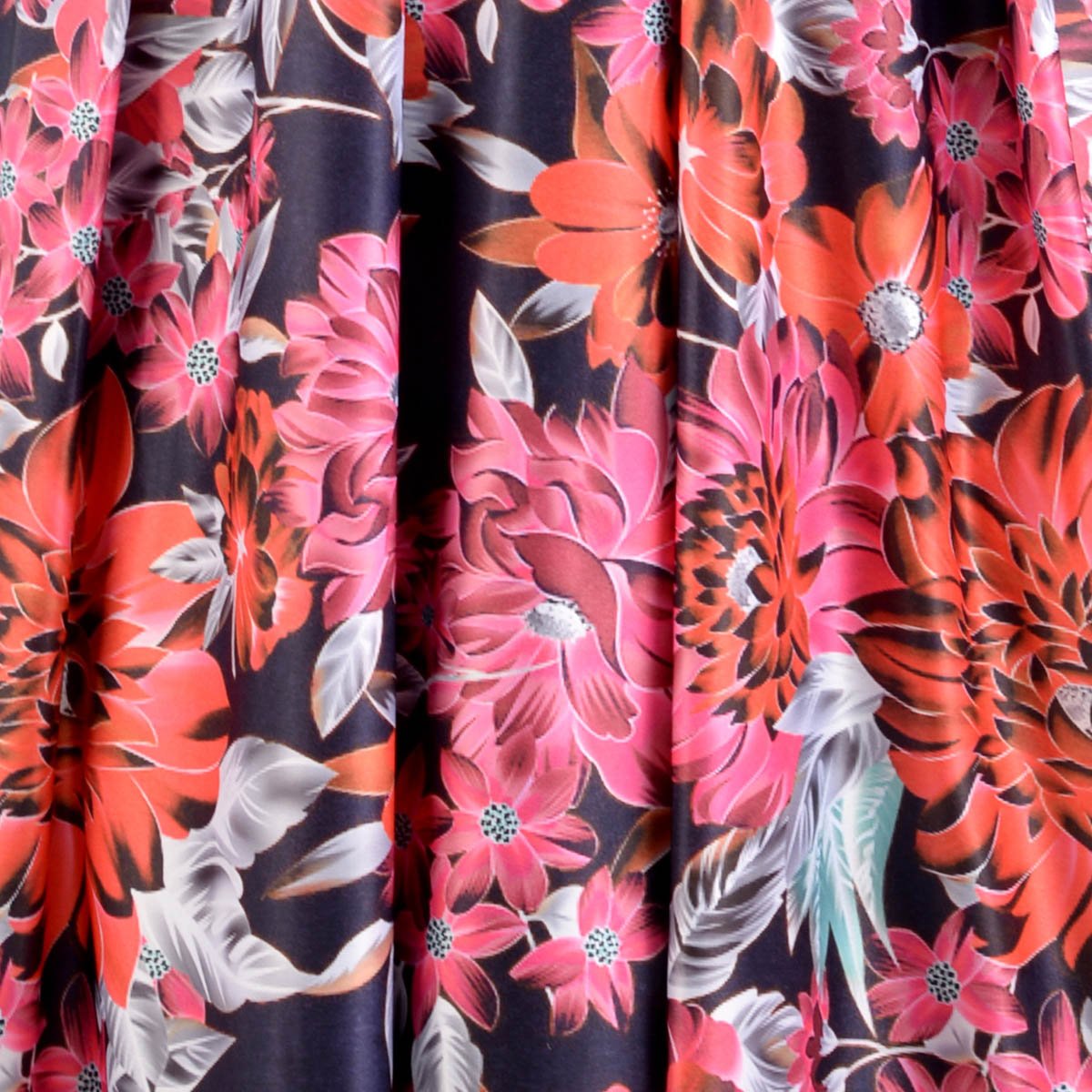 Vestido Largo de Manga Larga con Falda Estampada Nikki Italy