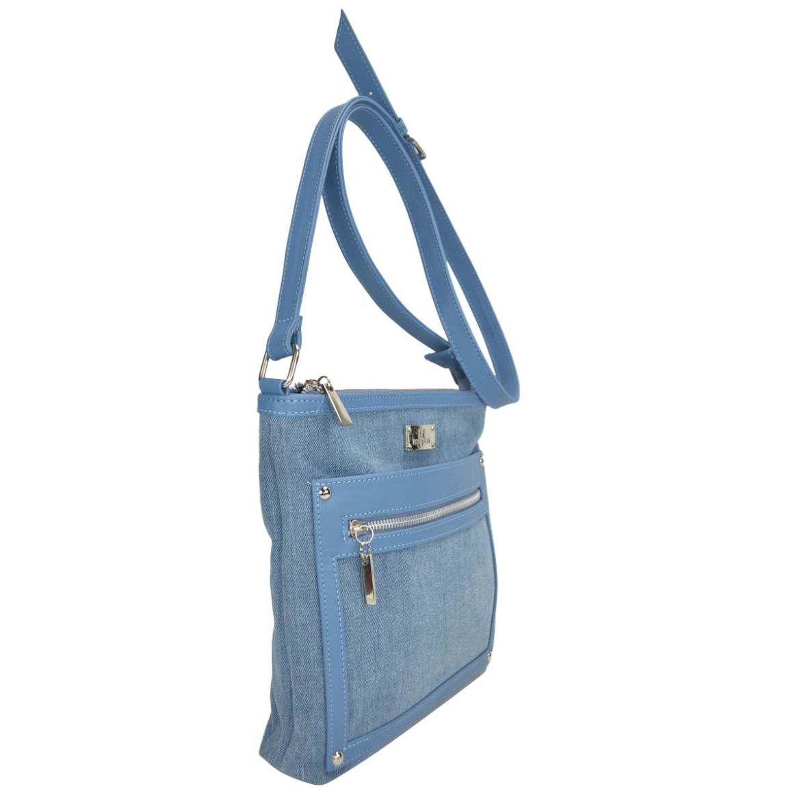 Bolso Crossbody Huser Mezclilla Azul Cielo para Mujer