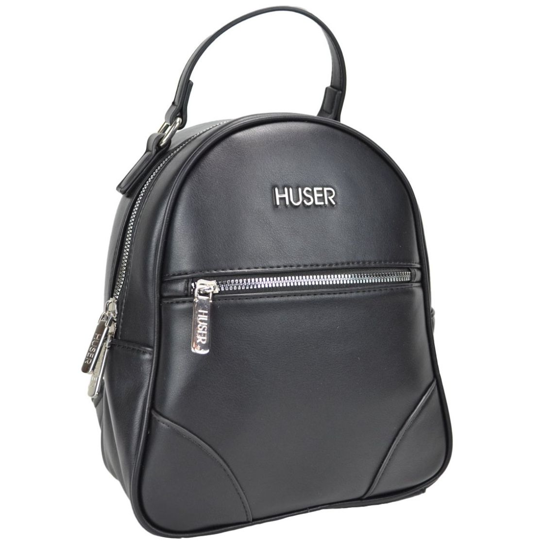 Bolso Backpack Huser Negro para Mujer
