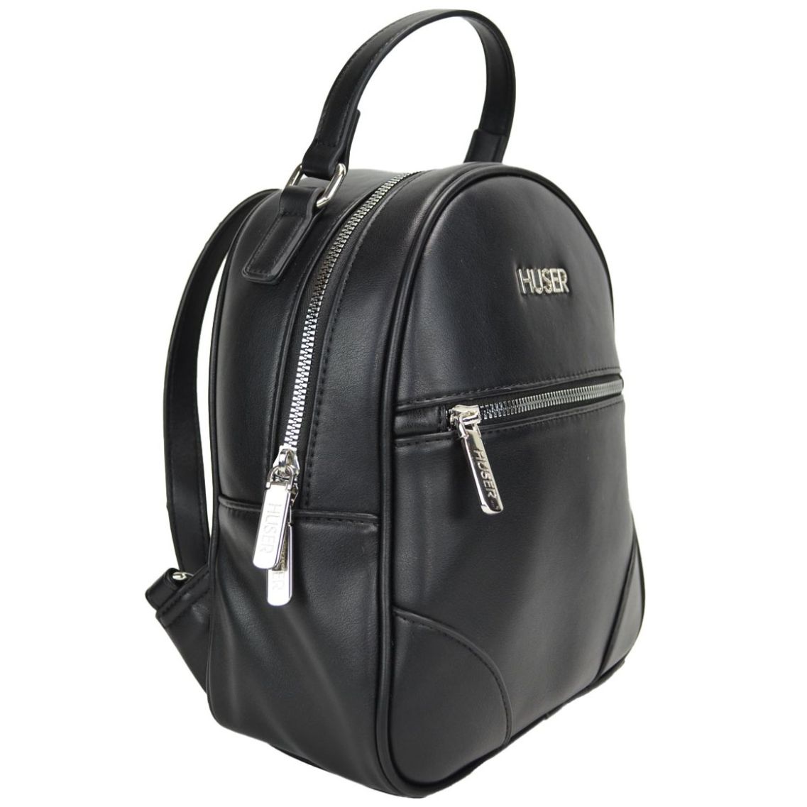 Bolso Backpack Huser Negro para Mujer