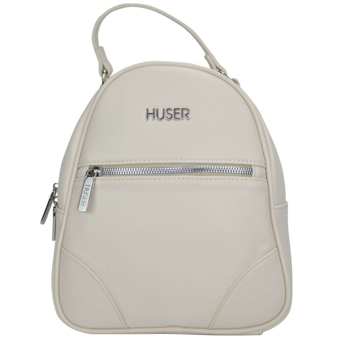 Bolso Backpack Huser Beige para Mujer