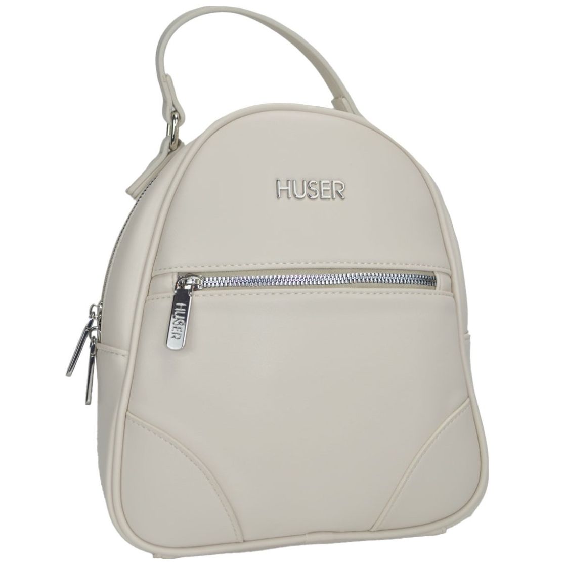 Bolso Backpack Huser Beige para Mujer