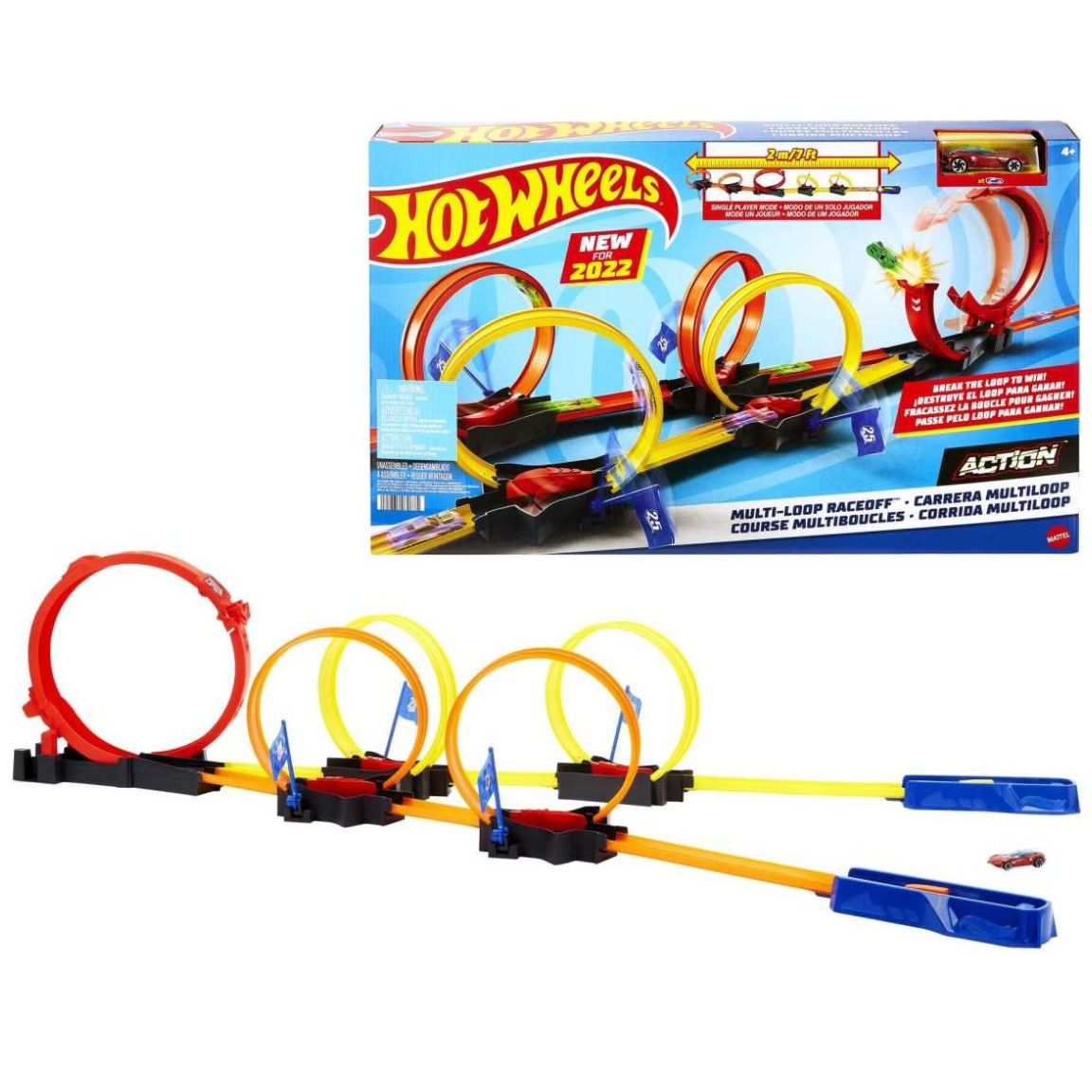 Hot Wheels Action Pista de Juguete Competencia Súper Loop