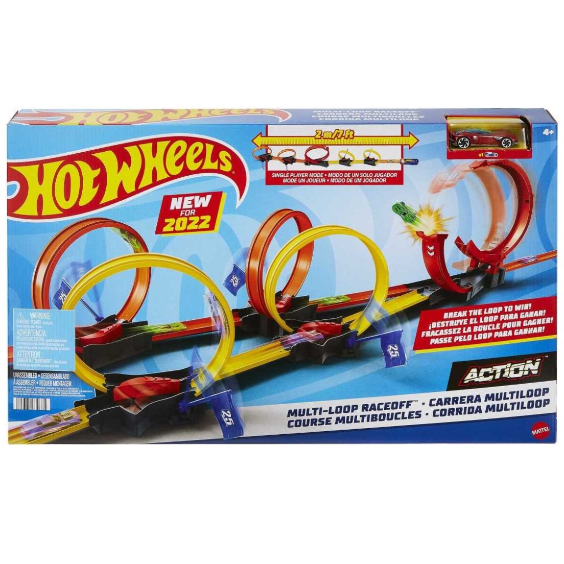 Hot Wheels Action Pista de Juguete Competencia Súper Loop