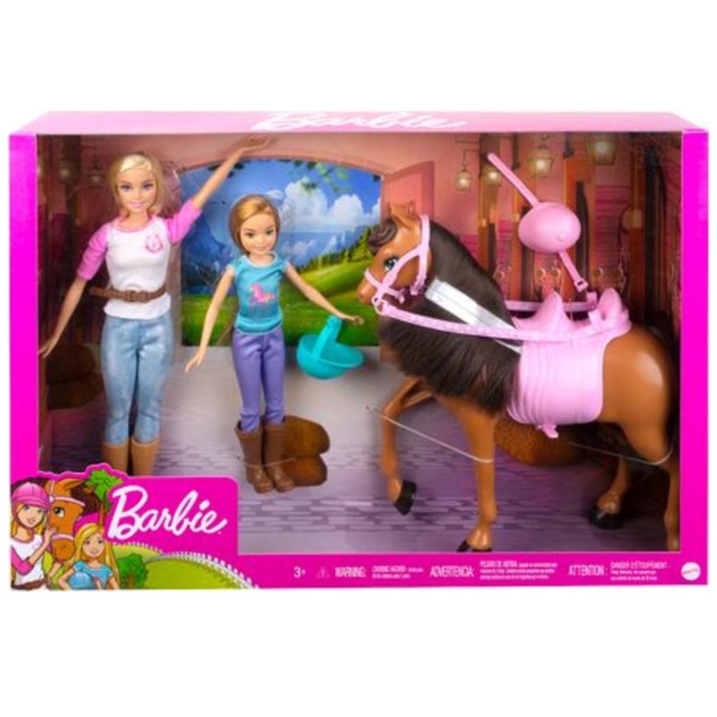 Barbie Set de Juego Lecciones de Montar a Caballo con Stacie
