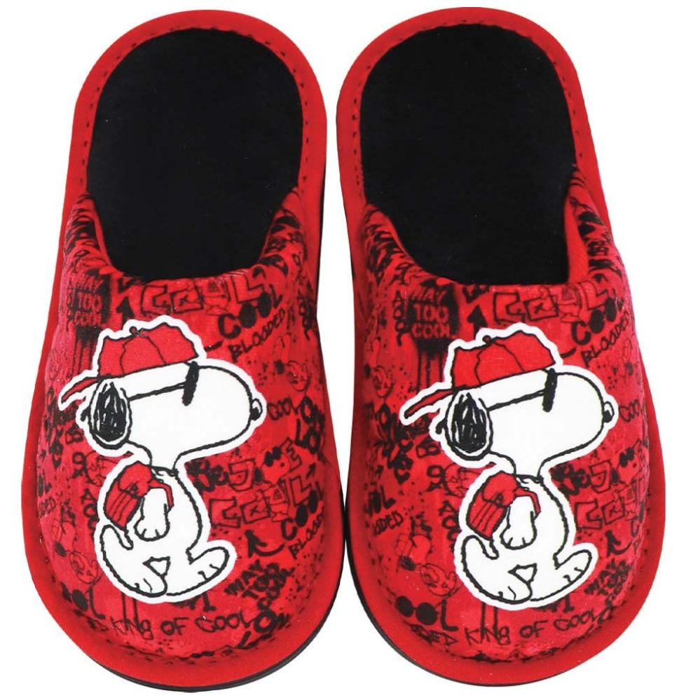 Pantufla Peanuts Rojo para Niño