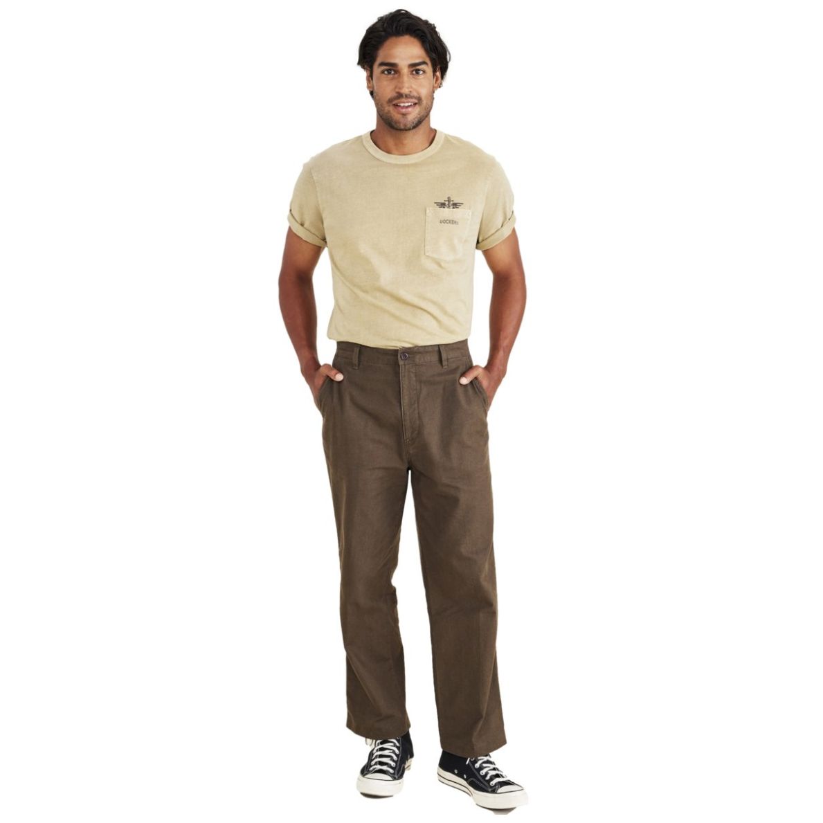 Pantalón Corte Recto Cropped Khaki Dockers para Hombre